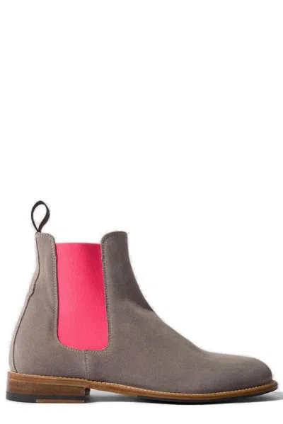 Scarosso Chelsea Boots Bruna Suede Leather In Grey Suede