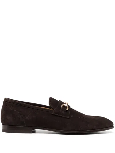 Scarosso Penny-loafer Aus Wildleder In Brown