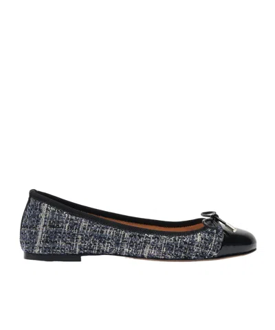 SCAROSSO SCAROSSO CARLA BOW-DETAILED BALLERINA SHOES