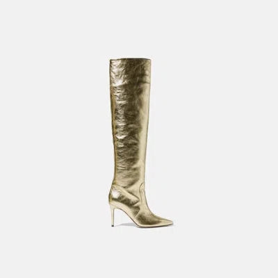Scarosso Carra Gold In Gold - Calf
