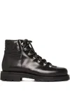 Scarosso Catherine Round-toe Lace-up Boots In Black