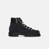 Scarosso Catherine Woven-panel Lace-up Boots