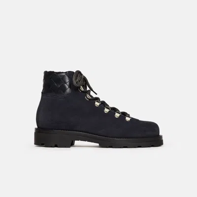 Scarosso Catherine Navy Woven Suede