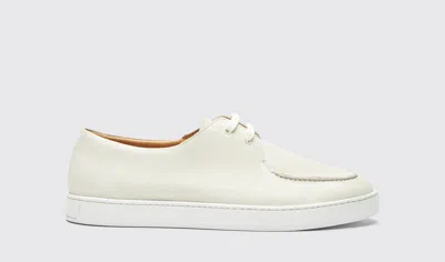 Scarosso Chad Leather Sneakers In White