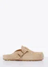 Scarosso Cheyenne Suede Slippers In Beige