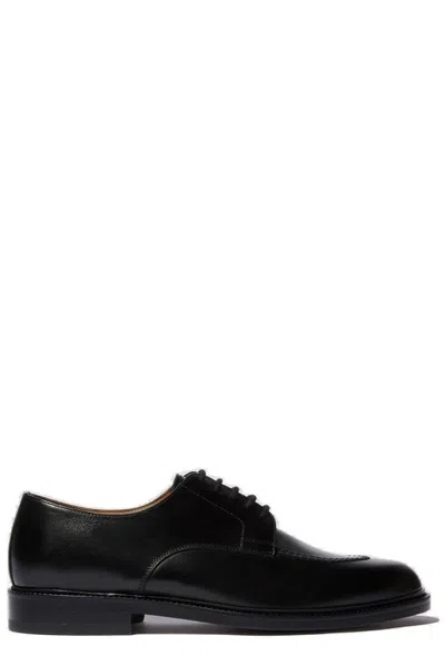 Scarosso Derbies Chuck Black Calf Leather In Black - Calf