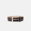 Scarosso Belts Cintura Marrone Scuro Classica Calf Leather In Dark Brown Calf