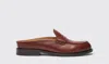Scarosso Clementina Leather Mules In Brown - Calf