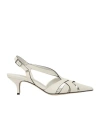 Scarosso Clio Slingback Pumps In White
