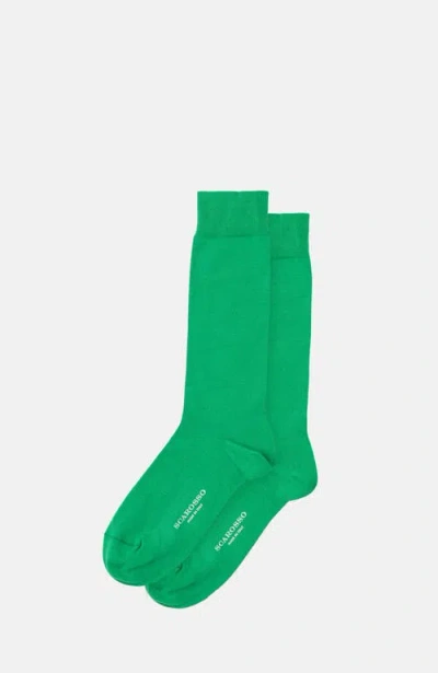 Scarosso Bright Green Cotton Socks