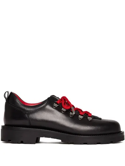 Scarosso Cora Lace-up Boots In Black