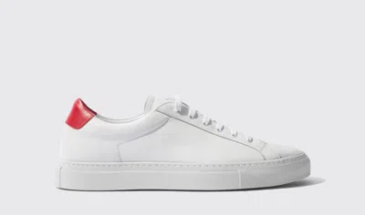 Scarosso Cosmo Red Edit - Man Sneakers White In White - Calf