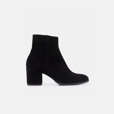 Scarosso Boots Costanza Nera Scamosciata Suede Leather In Black - Suede