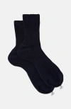 Scarosso Cotton Ankle Socks In Blue