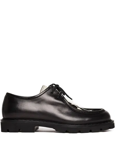 Scarosso Damiano Lace-up Derby Shoes In Black