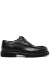 Scarosso Damiano Leather Derby Shoes In Black