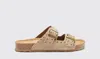 Scarosso Delilah Stud-embellished Suede Slides In Beige - Suede