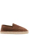 Scarosso Diego Suede Espadrilles In Brown