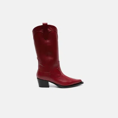 Scarosso Dolly Red - Woman Boots Red In Red_calf