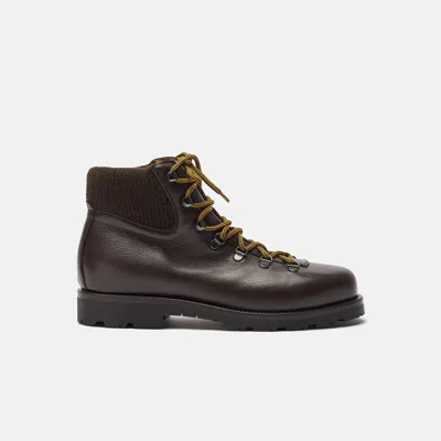 Scarosso Edmund Brown Wool In Brown - Calf