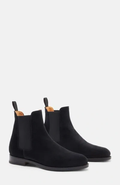 Scarosso Elena Chelsea Boots In Black - Suede