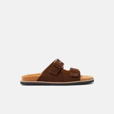 Scarosso Enea Buckled Slip-on Sandals In Multi