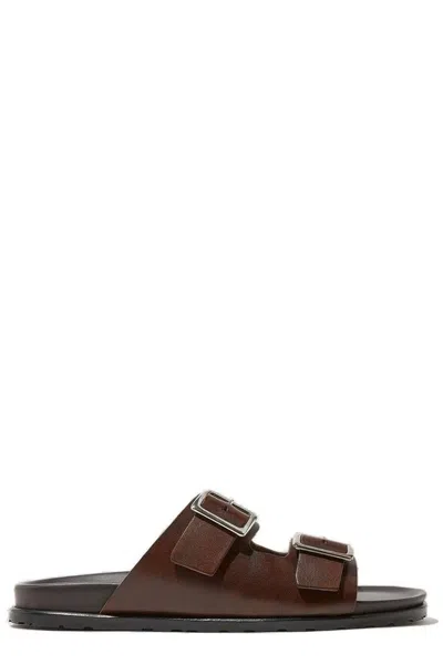 Scarosso Enea Buckled Slip In Brown - Calf