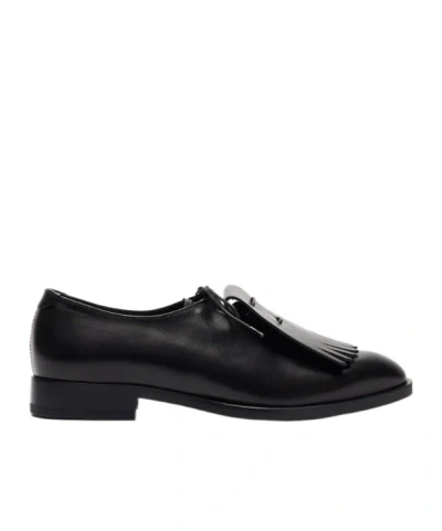 Scarosso Ester Monk Strap Shoes In Black