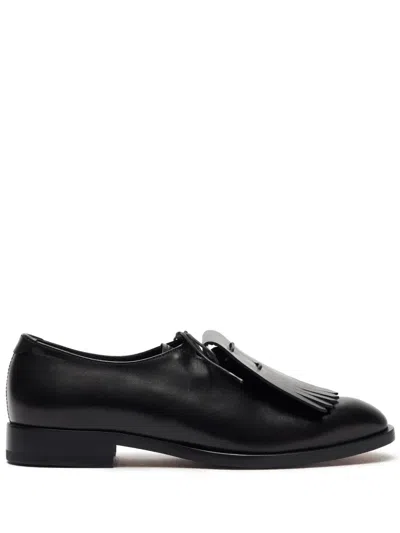 Scarosso Ester Monk Strap Shoes In Black