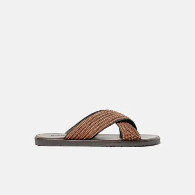 Scarosso Ettore Brown Raffia