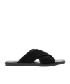Scarosso Ettore Woven Sandals In Black
