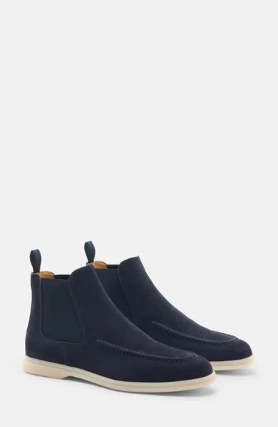 Scarosso Eugenia Chelsea Boots In Blue