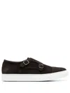 Scarosso Fabio Buckled Sneakers In Brown