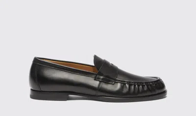 Scarosso Fred Black - Man Loafers Black In Black - Calf