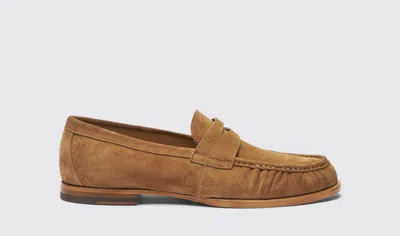 Scarosso Fred Tan Suede - Man Loafers Tan In Tan - Suede