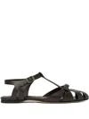 Scarosso Gala Fisherman Sandals In Brown
