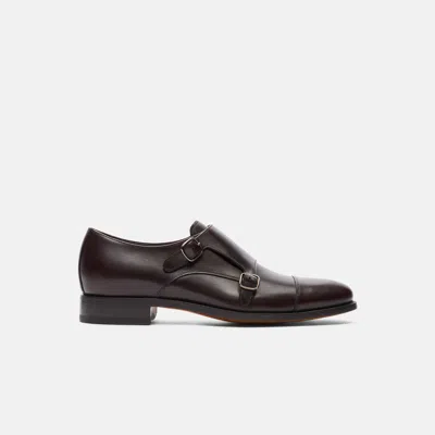 Scarosso Monks Gervasio Marrone Calf Leather In Dark Brown Calf