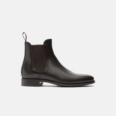 Scarosso Chelsea Boots Giancarlo Moro Calf Leather In Dark Brown Calf