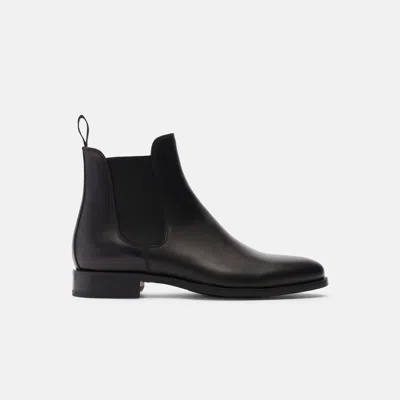 Scarosso Chelsea Boots Giancarlo Nero Calf Leather In Black Calf