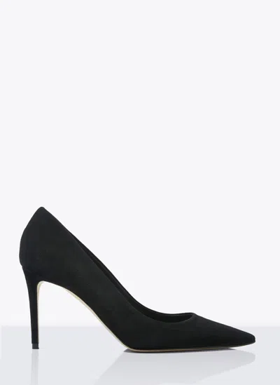 Scarosso X Brian Atwood Gigi 95mm Suede Pumps In Black - Suede