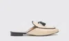 SCAROSSO SCAROSSO GIORGINA BEIGE STRAW  - WOMAN MULES BEIGE