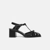 Scarosso 55mm Giulia Block-heel Strappy Sandals In Black - Calf