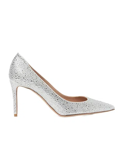 SCAROSSO SCAROSSO GRETA EMBELLISHED POINTED-TOE PUMPS