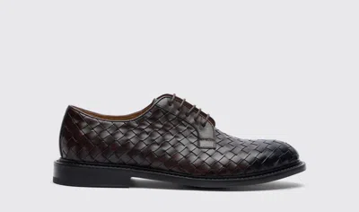 Scarosso Harry Brown Woven - Man Derbies Brown In Brown - Calf