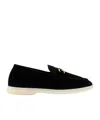 Shop Scarosso Horse Title Buckle Logo Loafers In Black