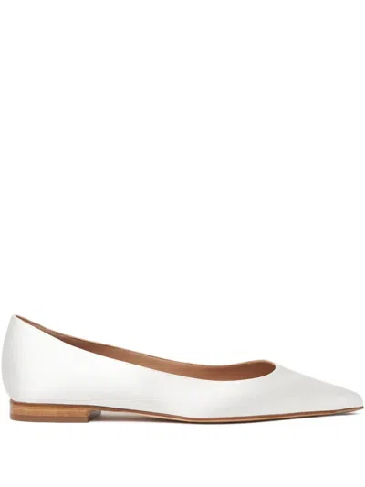 Scarosso Iris Ballerina Shoes In 白色