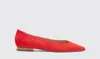 Shop Scarosso Iris Red Suede In Red - Suede