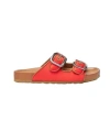 Scarosso Isa Double-buckle Open-toe Slides In Multi