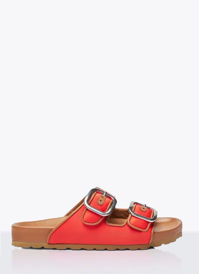 SCAROSSO ISA SATIN SANDALS