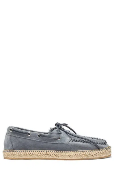 Scarosso Kai Grey Suede - Man Espadrilles Grey In Grey - Suede